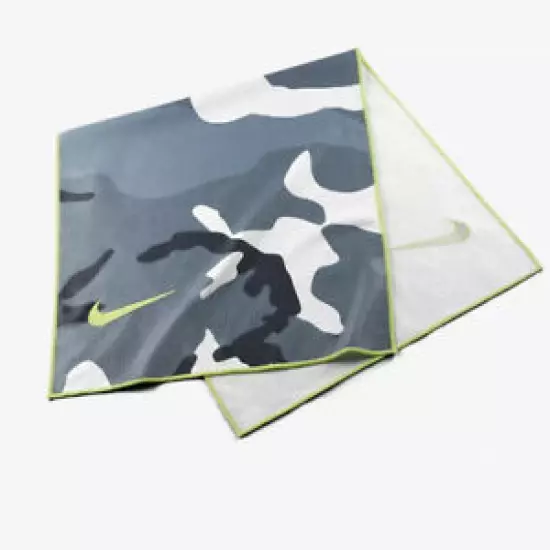 NEW NIKE Caddy Golf Towel Camo Volt Anthracite White