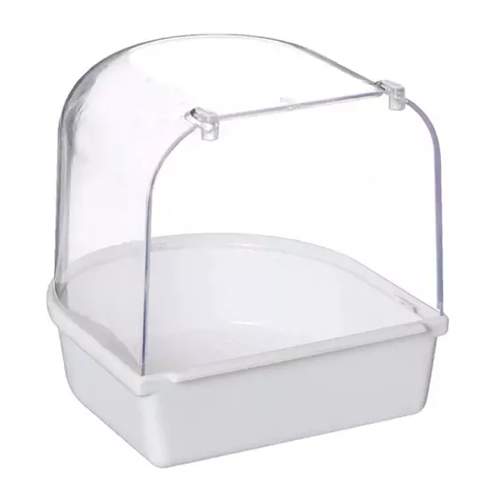 Parrot Bath Box Bird Cage Accessory Supplies Bathing Tub Bath For Pet Brids