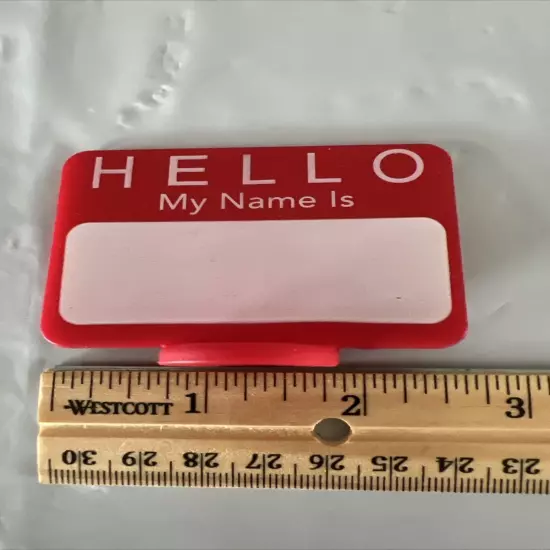 30 Reusable Dry Erase Write-On "HELLO My Name is..." Name Tag Place Cards