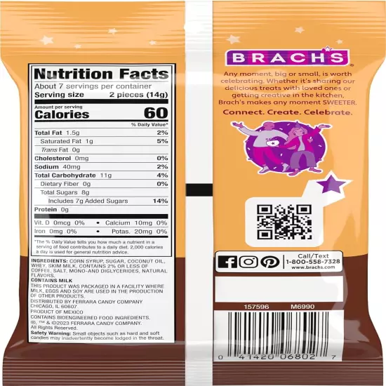 Brach'S Nips Coffee Flavored Hard Candy, 3.25 Ounce, Pack of 12