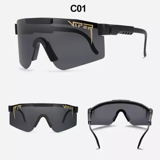 Integrated Lenses Polarized Sunglasses Wind Goggles Cycling Eyewear