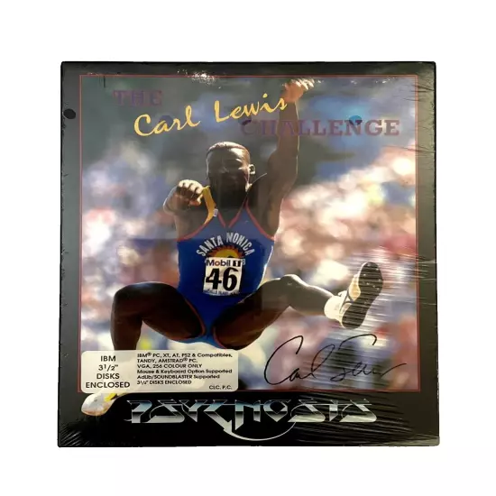 SEALED COLLECTIBLE The Carl Lewis Challenge IBM 3.5" Psygnosis BIG BOX PC Game