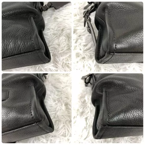 All Leather Tumi Business Bag 2Way Black 3 Layer Grained A4 Available