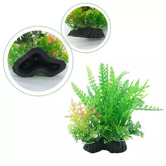 Artificial Underwater Plants Aquarium Water Plant Fish Tank Landscape Deco NEW~