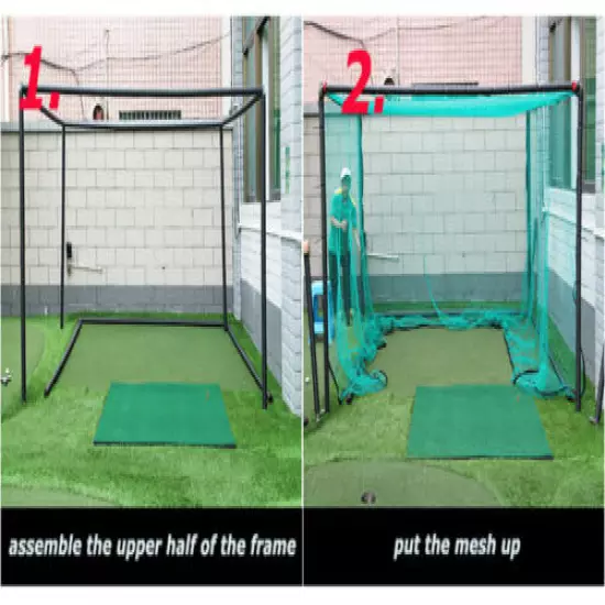 Sports Portable Foldable Golf Hitting Cage Golf Practice Network High Quality