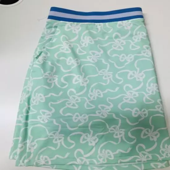 NWT Polo Ralph Lauren womens XL golf skort green with blue waist band $148