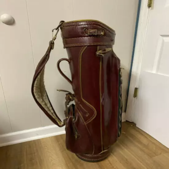 Miller Vintage Golf Bag, Pro Style Golf bag, Made in USA, Burgandy