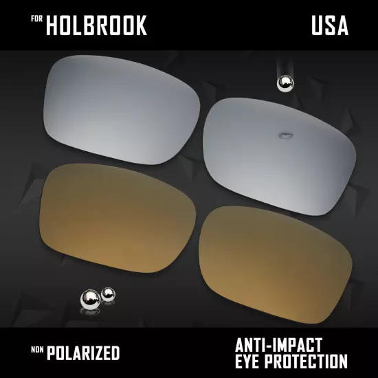 Anti Scratch Polarized Replacement Lenses for-Oakley Holbrook OO9102 Options