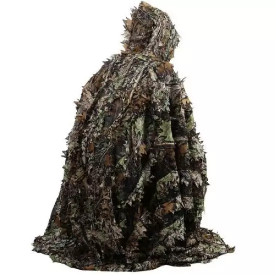 Spring Autumn Hunting Poncho 3D Lightweight Camouflage Ghillie Suit Cloak