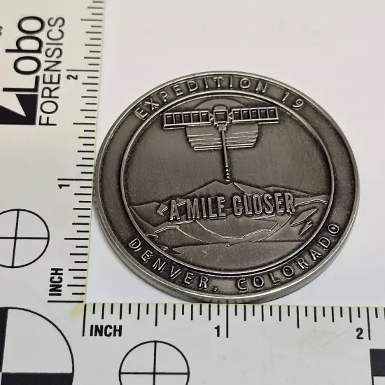 Space Angels Challenge Coin Expedition 19 Denver, CO A Mile Closer Investing 