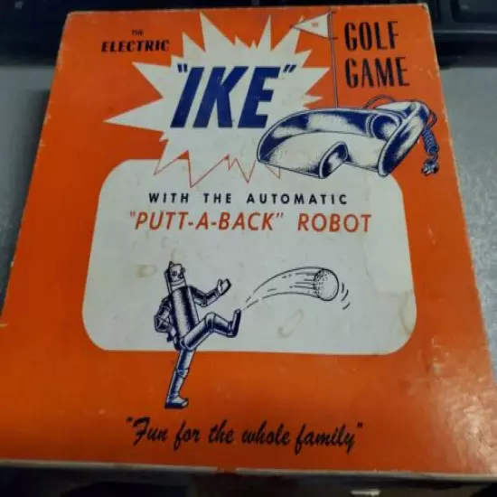 Vintage Electric IKE Golf Game with automatic "Putt-A-Back" Robot Made n USA 