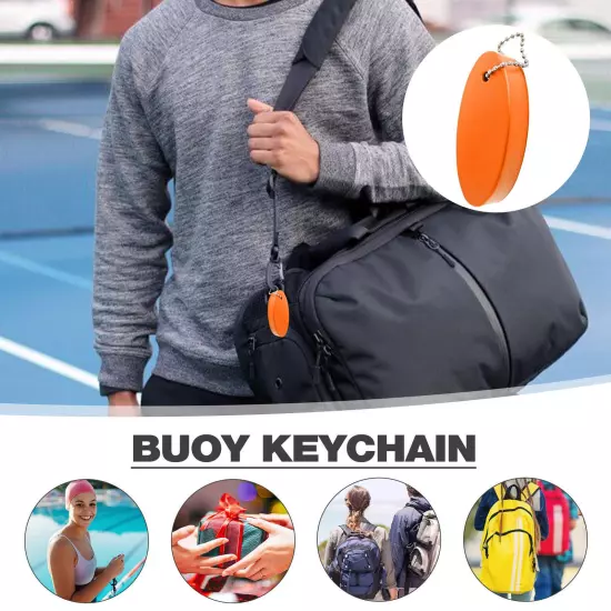 Floating PU Foam Buoy Keychain Marine Canoe Buoy Key Float Portable Buoy Keychai