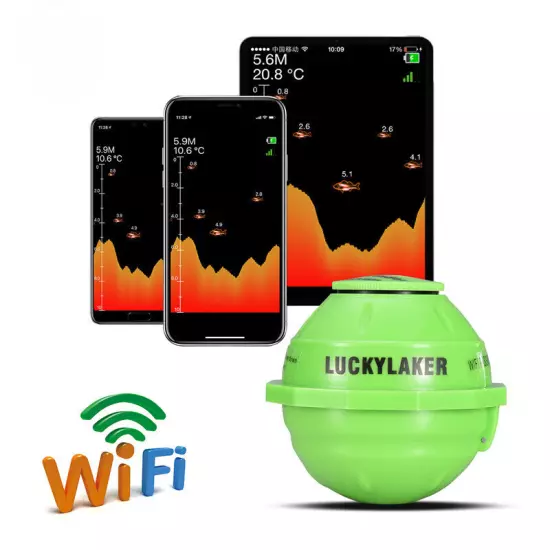 Sonar Wireless WIFI Fish Finder Echo Sounder Detect Finder fishing