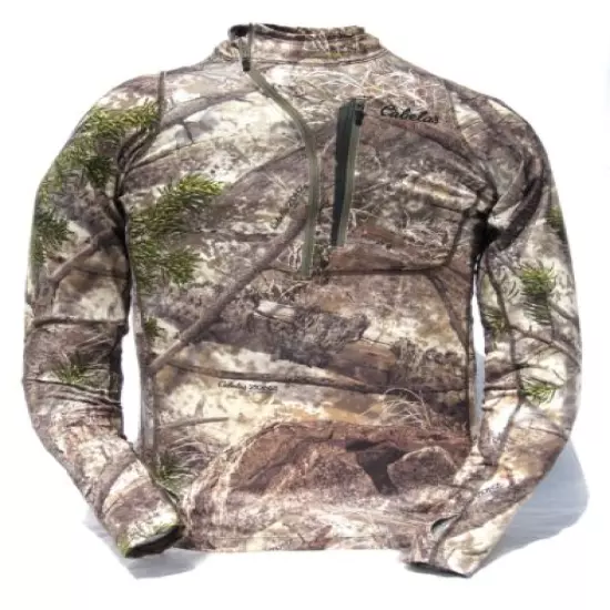 Cabela's INSTINCT Mens Backcountry Active Lightweight Hunting 1/4-Zip T Pullover