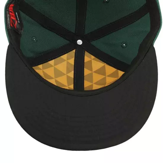 Legend of Zelda Hyrule Crest Embroidered Flat Bill Snapback, One Size