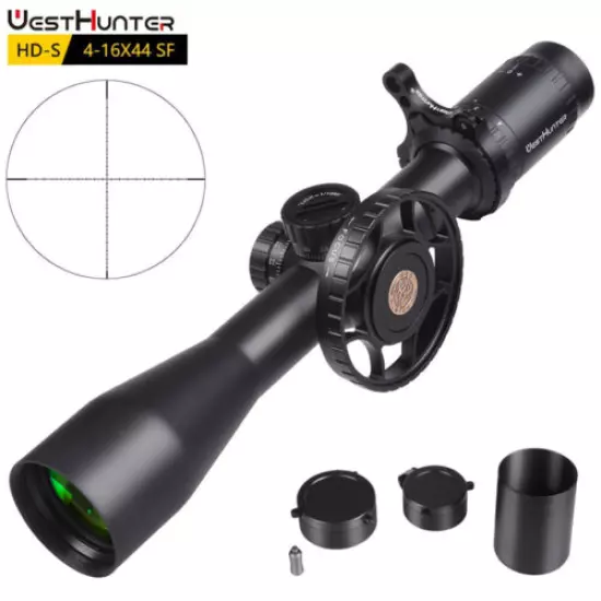 WestHunter HD-S 4-16X44 SF Hunting Rifle Scopes Side Focus Wheel Airsoft Sights 