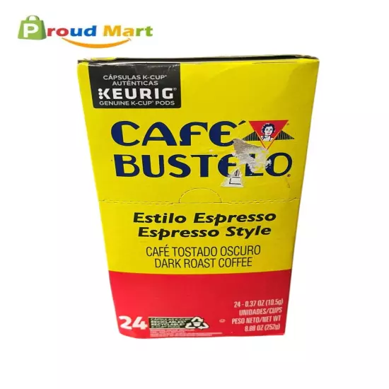 Lot of 2 Cafe Bustelo Espresso, Dark Roast Coffee, Keurig K-Cup Pods, 24 Count