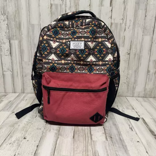 Hooey Recess Black & Maroon Aztec Backpack