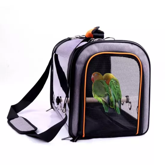 Bird Carrier Bag Bird Travel Cage with Stand Lightweight Backpack for Parrot Pet