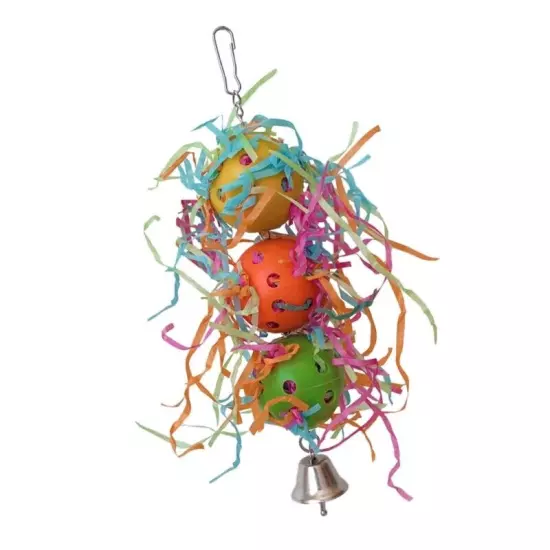 Bird Entertainment Toy Parrots Shredders Toy Natural Teething Chew Hanging