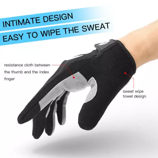 Tactical Work Gloves Motorcycle Cycling Full Finger Gloves for Multi-Purpose Use