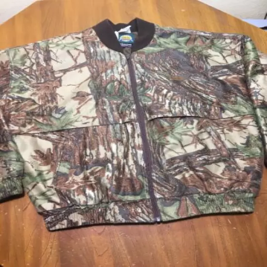 Men's L Cabela's Polyester Jacket - Realtree Camo Pattern Thinsulate Quiet Mint