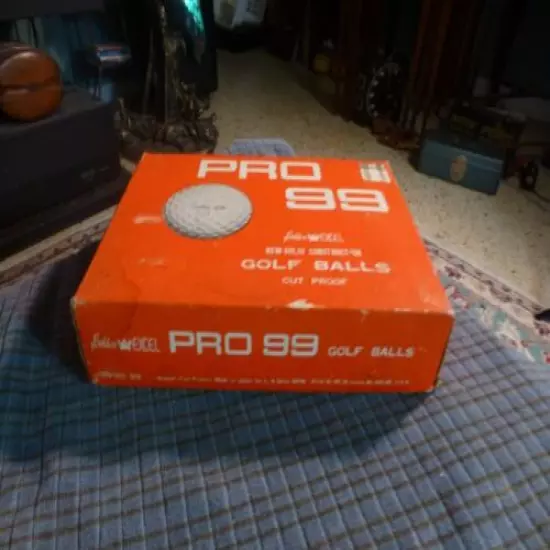 Vintage GOLDEN EXCEL PRO 99 Golf Balls 1's 2's 3's 4's 12 Balls W/ Box NOS Japan