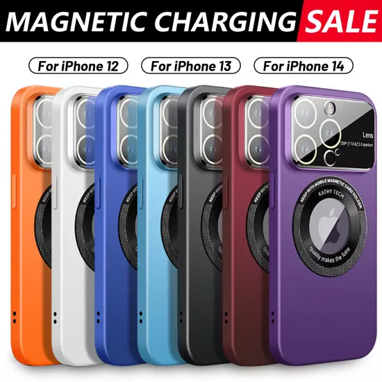 For iPhone 14 Pro Max 14 13 Pro 12 Mag Safe Magnetic Lens Shockproof Case Cover