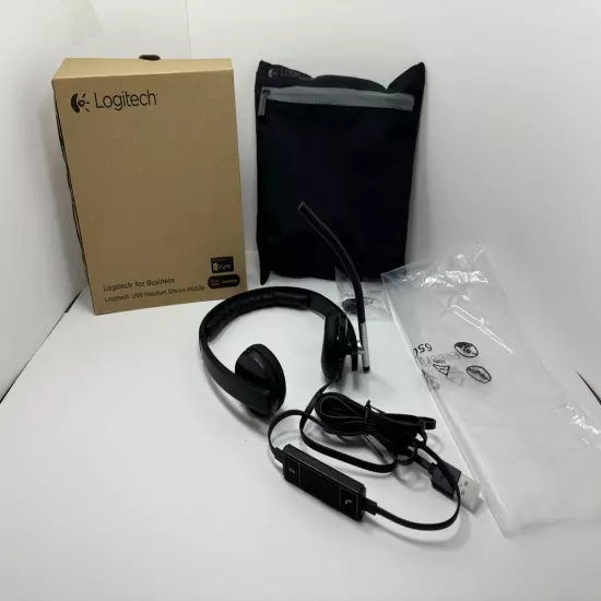 Logitech USB Headset Stereo H650e With USB Connector New In Box 981-000518