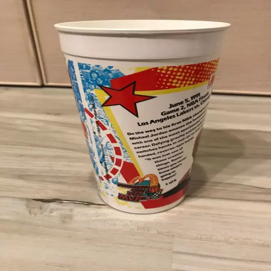 McDonald's Nothing But Net MVP's MICHAEL JORDAN # 1 1993 Plastic Drink Cup