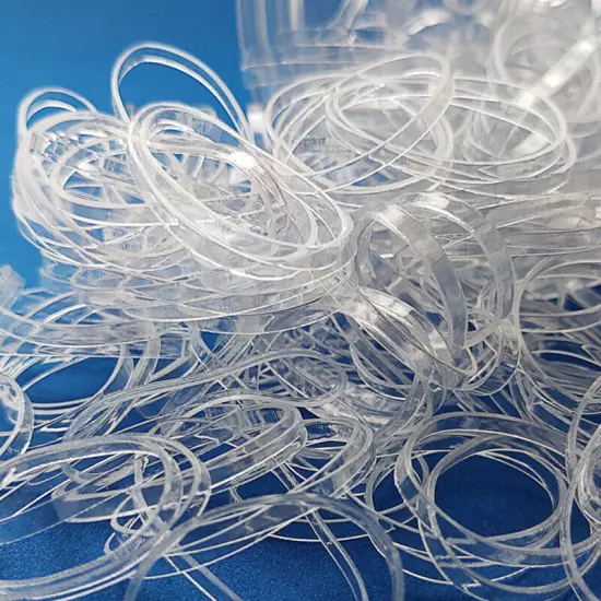 1000pcs Clear Elastic Hair Bands Braiding Rubber Band Tiny Small Hair Rope Ties