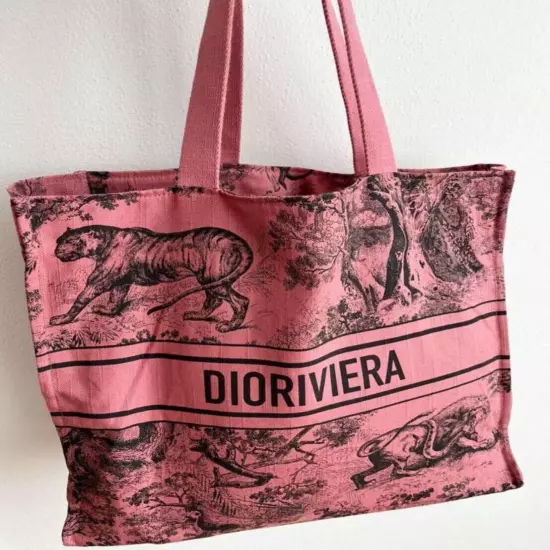 Christian Dior Wardujuy Tote Bag - Red/Black Novelty - VIP Japan Limited Edition