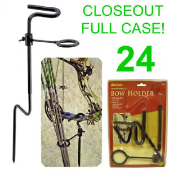 CLOSEOUT! 24 NEW ALLEN GROUND STAKE BOW HOLDER W/ ARROW RING,BLIND HUNTING,5284