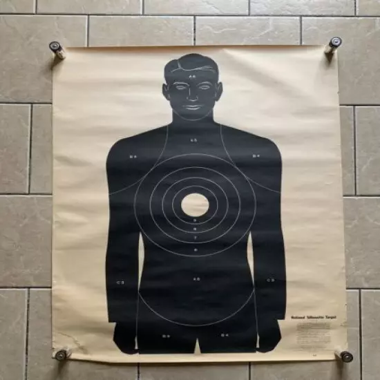 ￼ Vintage 1950￼ National ￼Silhouette Target Full Width 35" x 45" (LOT OF 11) B20