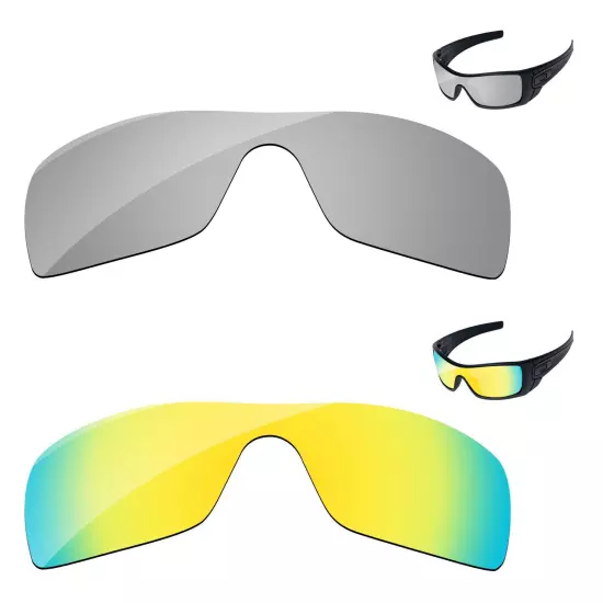 Lensology Polarized Replacement Lenses For-Oakley Batwolf OO9101 Multi-Options