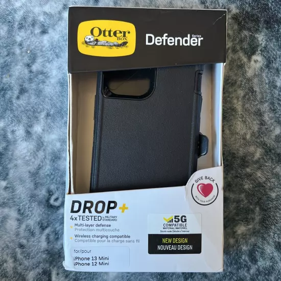 Otterbox Defender + holster in Black - iPhone 12/13 Mini