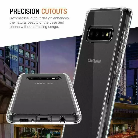 For Galaxy S10e S10 Plus S10 5G Clear Case Shock Absorption TPU Soft Cover