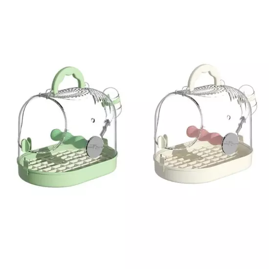 Indoor Outdoor Birdcage with Waterer Use Easy Observation Bird Carriers Box