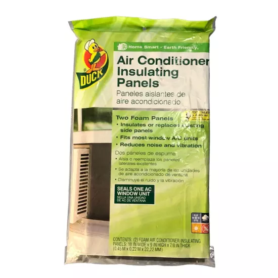 Duck Brand Window Air Conditioner Insulating Foam Panels ~ Seal One AC Unit NEW!