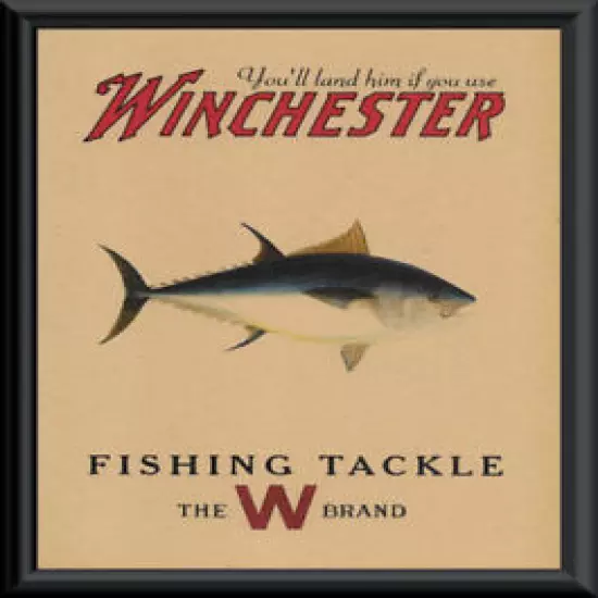 Winchester Bluefin Tuna Fishing Tackle Ad Reprint On 90 Year Old Paper *P104