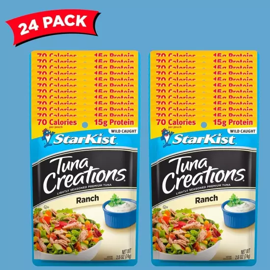 StarKist Tuna Creations Ranch, 2.6 oz pouch (Pack of 24)