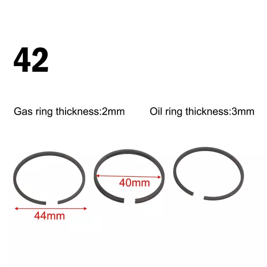 Air Compressor Piston And Piston Rings Air Pump Accessories 48/51/65mm