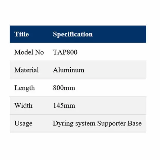 Jadrak T-SYSTEM aluminum station for Supportor - Rod Drying System(TAP800)