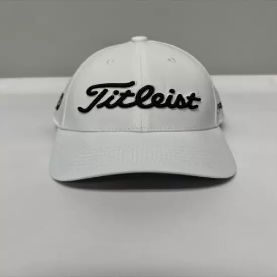 Titleist Junior Tour Performance Hat Pro V1 FJ Logo White/Black NEW Adjustable