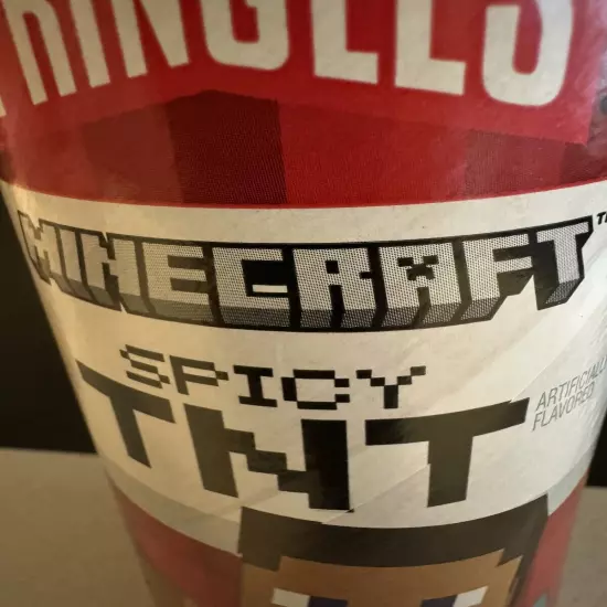 Limited Edition Pringles Minecraft Spicy TNT Red Pepper Potato Chips 5.5oz