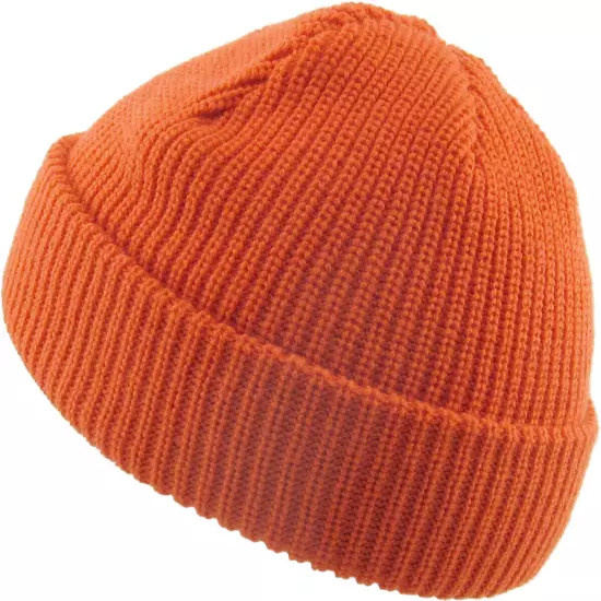 Warm Winter Knit Cuff Beanie Cap Fisherman Watch Cap Daily Ski Hat Skully