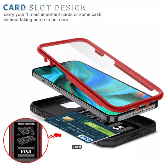 For iPhone 16 15 14 13 12 11 Pro Max 8 7 6 Slide Camera Lens Hybrid Stand Case