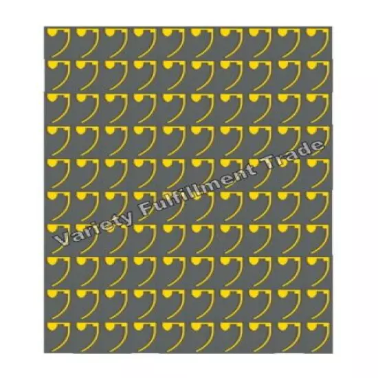 100 Empty Chamber Safe Chamber Flags Rifle Pistol Range Safety Reinforced Yellow