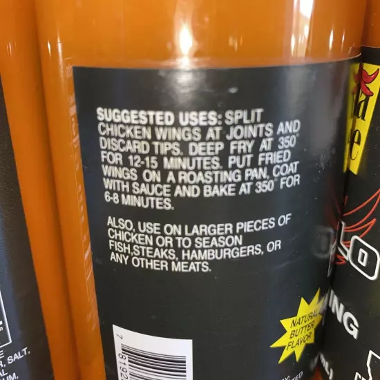 3- Louisiana Supreme BUFFALO Chicken Wing Sauce Certified Cajun Cayenne pepper