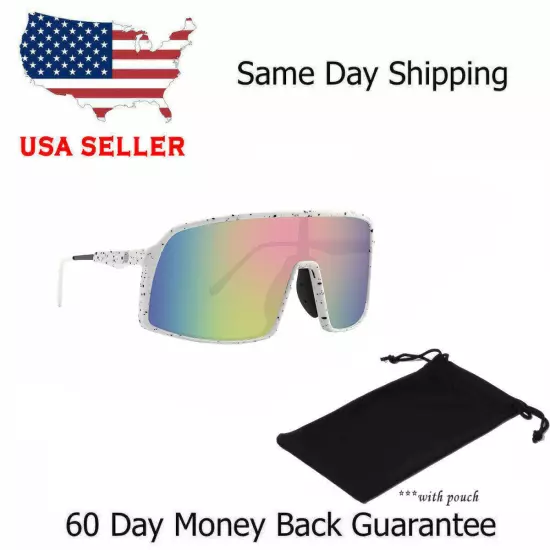 Sport Men Cycling Baseball Golf Running Ski Sunglasses Color Mirror Lens Glasses